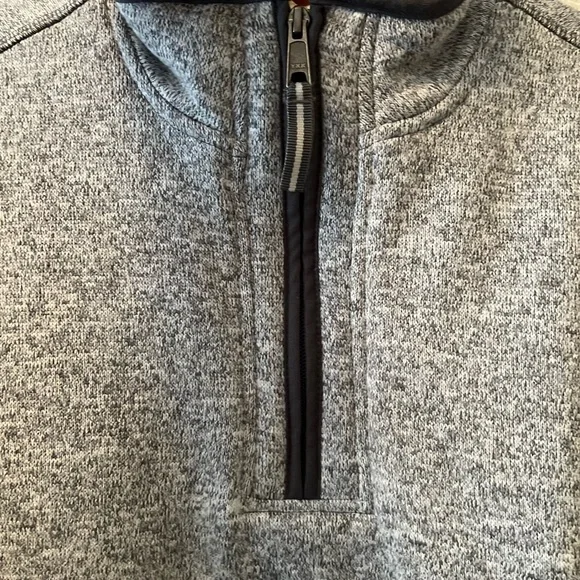 Orvis Men's Fleece Sherpa Lined Quarter Zip Pullover Sweater - Picture 4 of 10